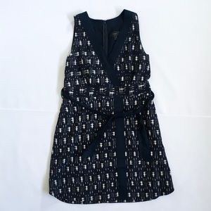 JCrew ikat wrap dress